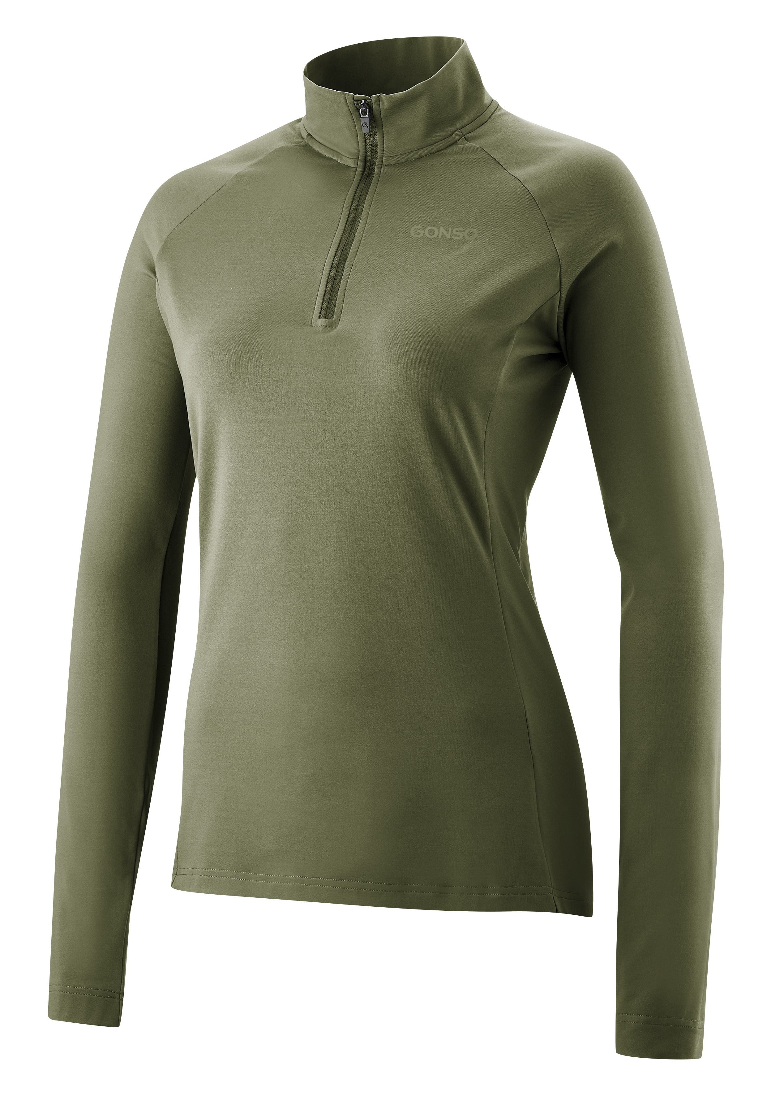 Fleece, Top, Pullover, Zip-neck, Long-sleeve