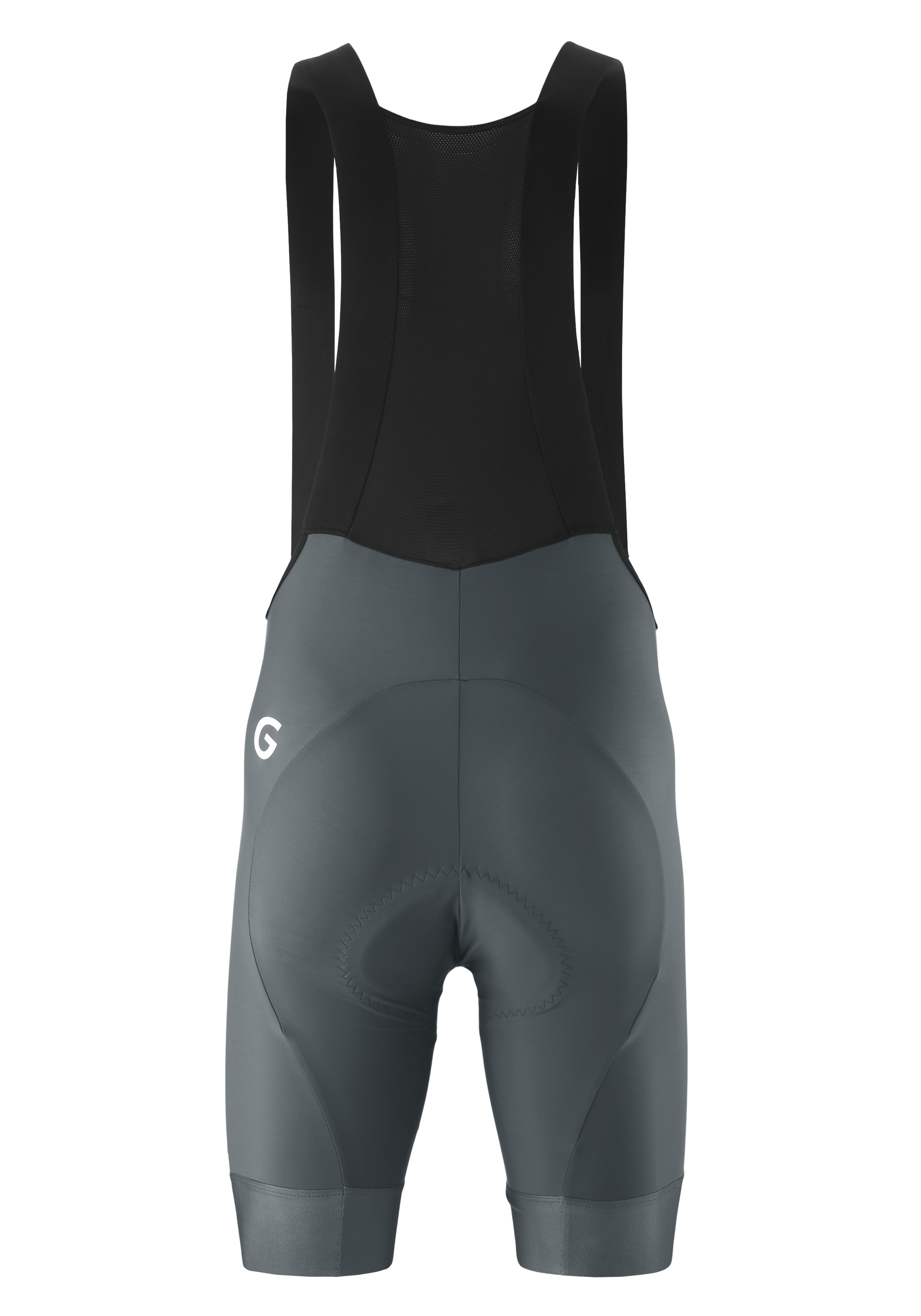 SQlab GO BIB M Fahrrad-Bib-Shorts, Trägern, gepolsterte Shorts, Aerodynamik, Grau, Cycling Bib Shorts, sleeveless, Mesh Back, Padded Seat, Gray Blue-Gray