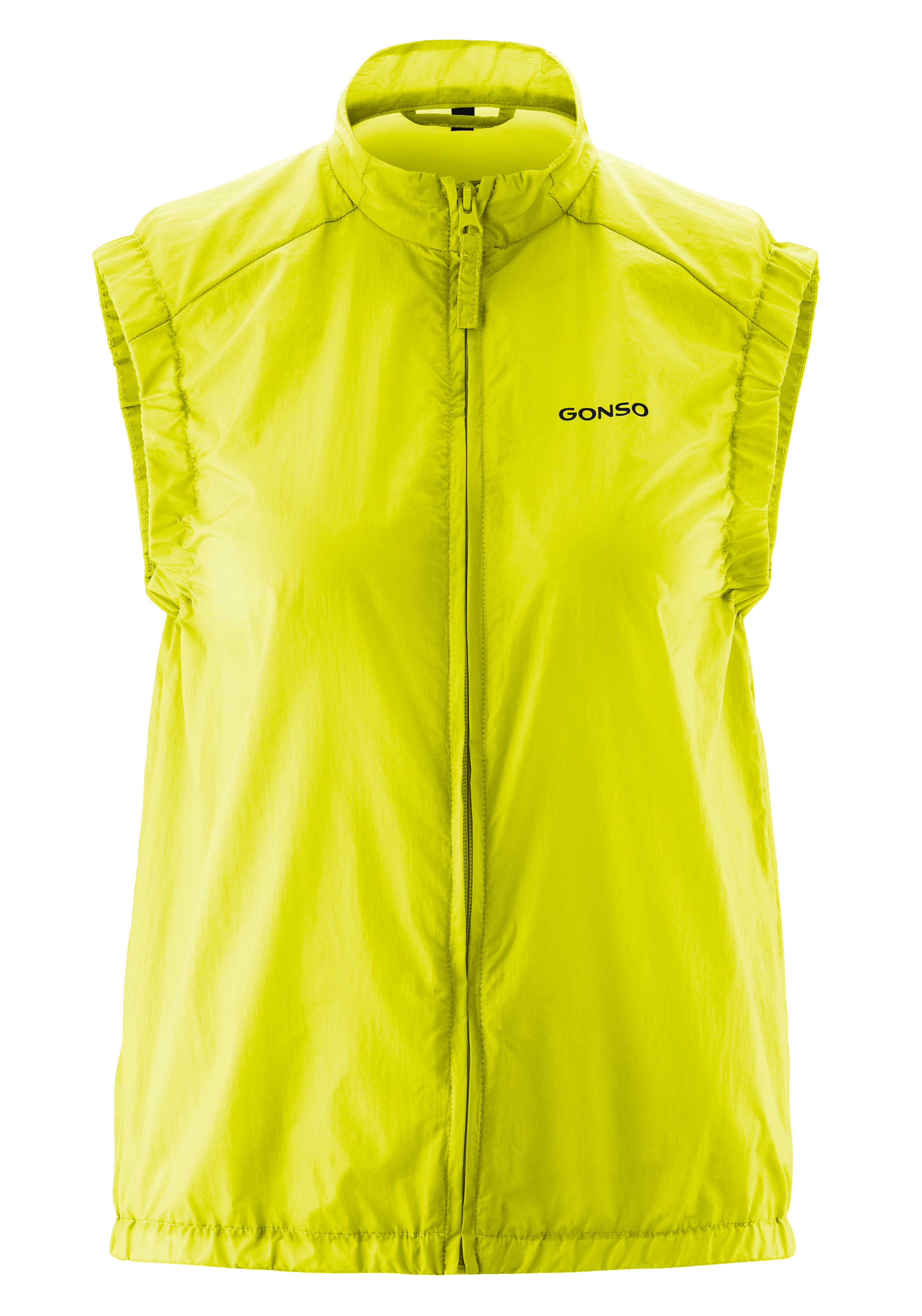 Adventure Vest Wind W Gilet, Schnitt, Kunststoff, Neonfarbe, Gonso