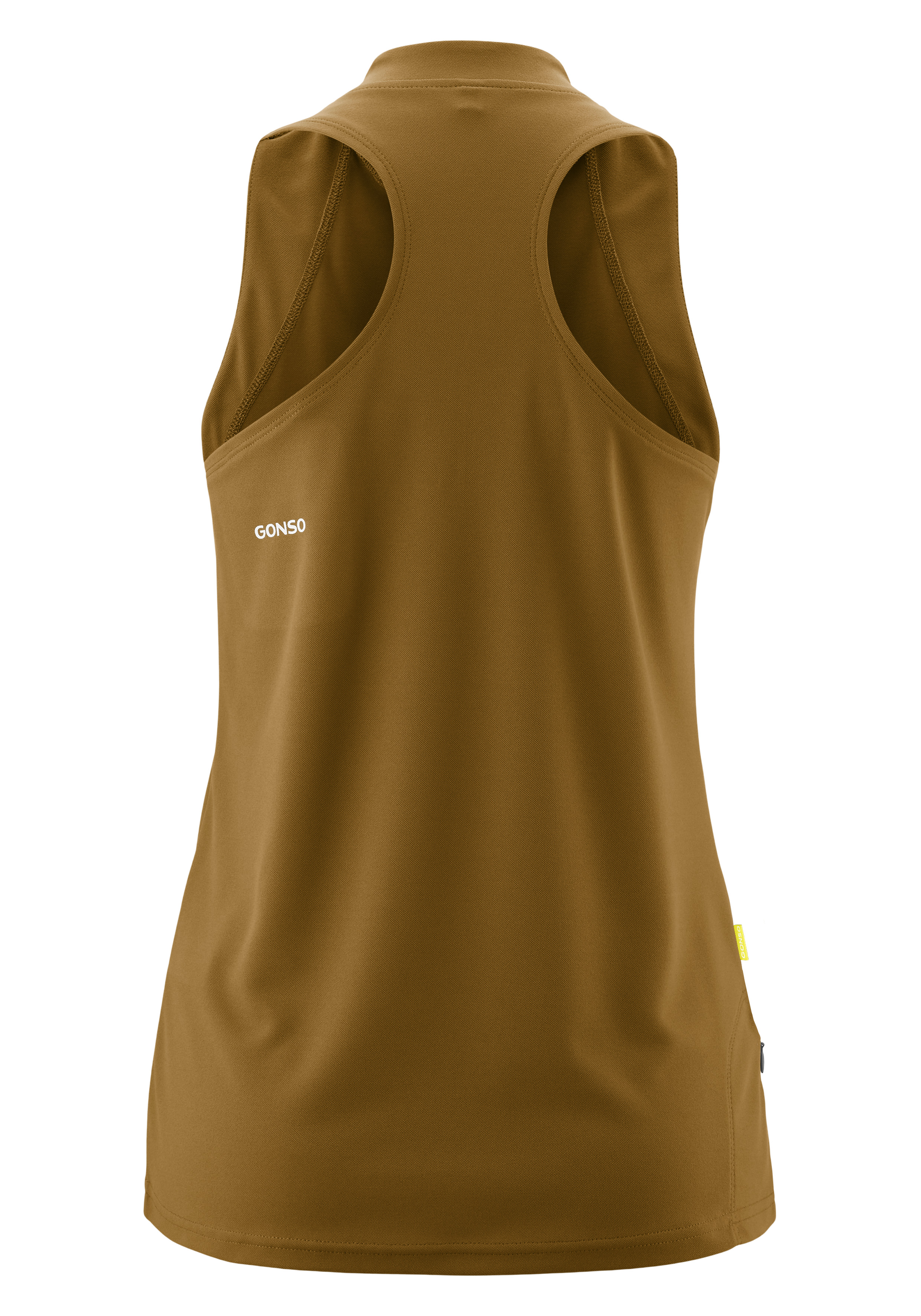  Tanktop, Sleeveless, Muscle tank, Brown, Gonso
