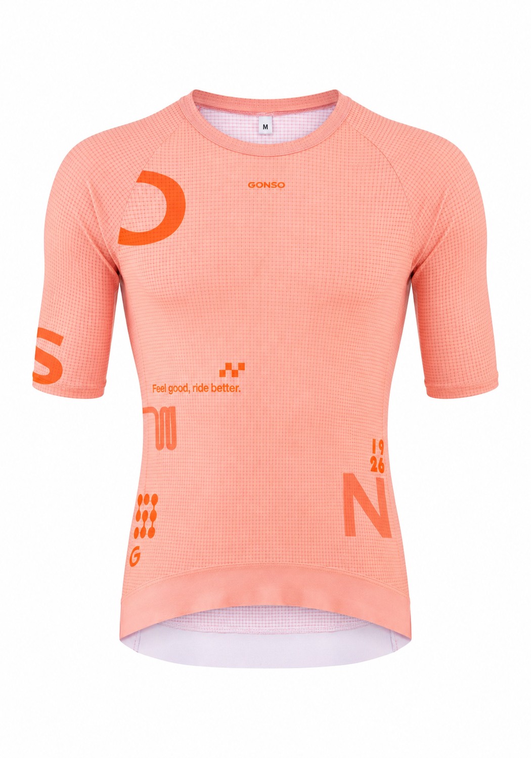 Alltagsshirt, Kurzesleeve, Rennshirt, Maße M, Pfirsich-Orange