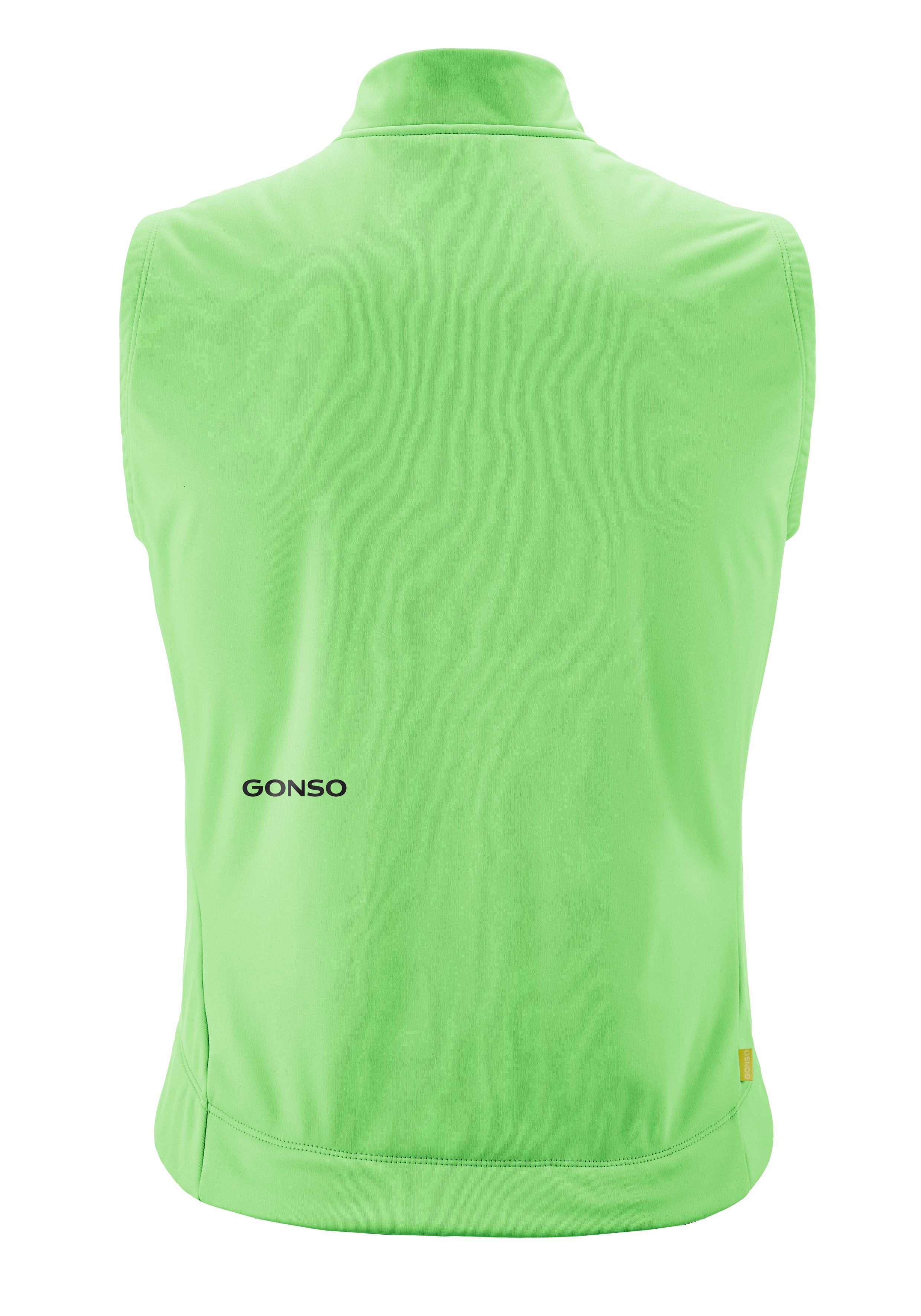 Neon green, Sport vest, Gonso logo, Bright color, Sleeveless