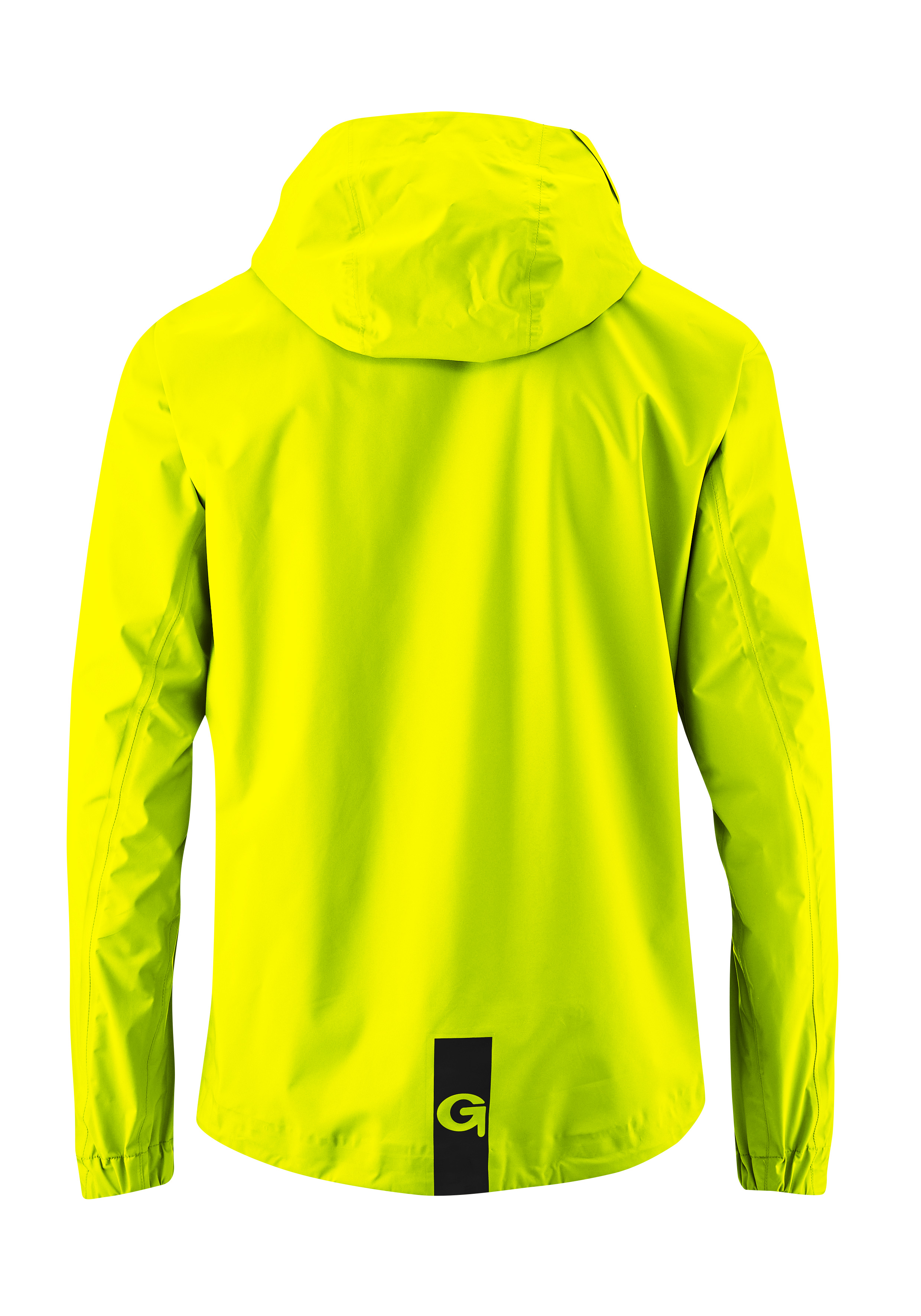 Regenjacke, Hoodie, Lange Ärmel, Neon Gelb, Reflektionsstreifen?