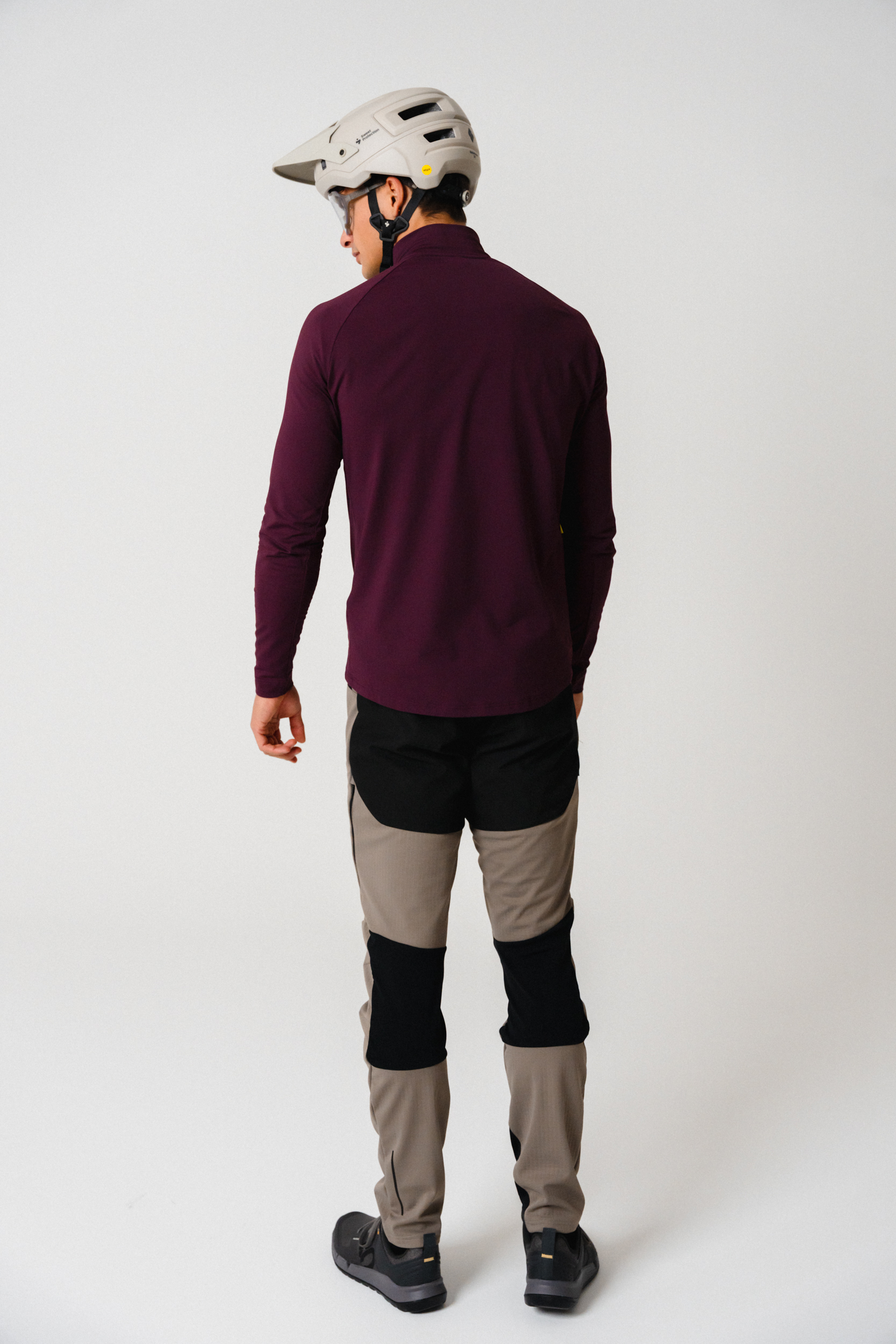 Langarm, Ärmel, Helm, Schutzhelm, Person