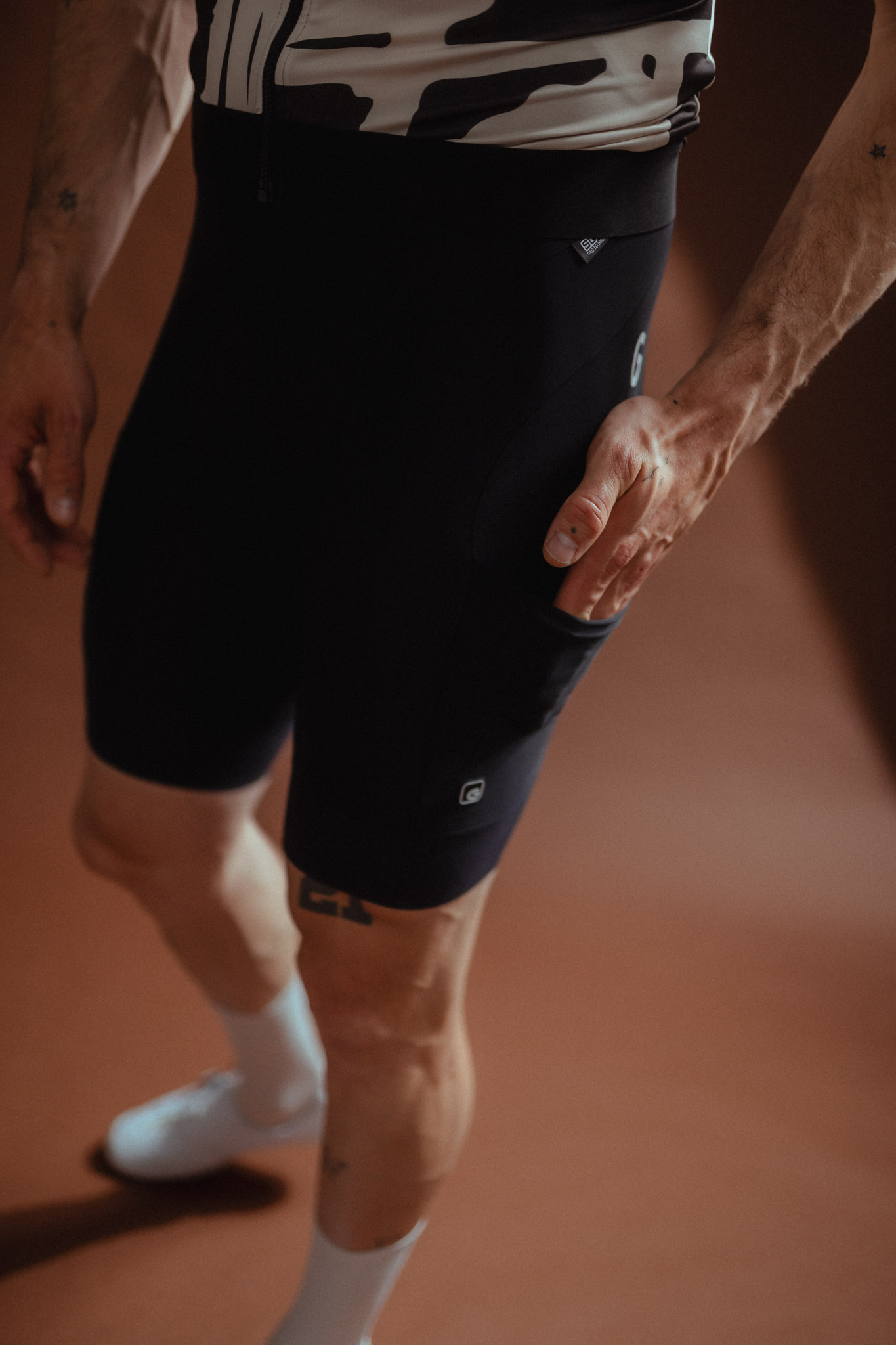 Bekleidung, Kurze Hosen, cycling shorts, schwarze shorts, Kompressionsshorts, Halbslänge, Taschenkontur