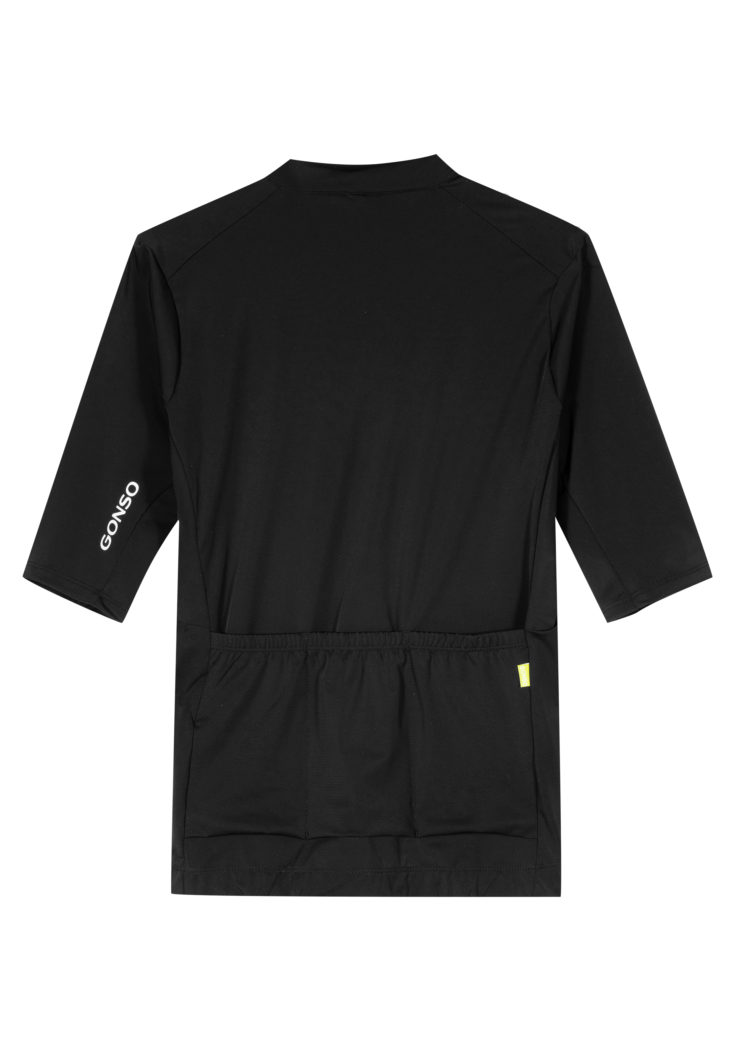 Schulungsjacke, Schwarz, Kurze Ärmel, Rückentasche, Gonso-Brandzeichen