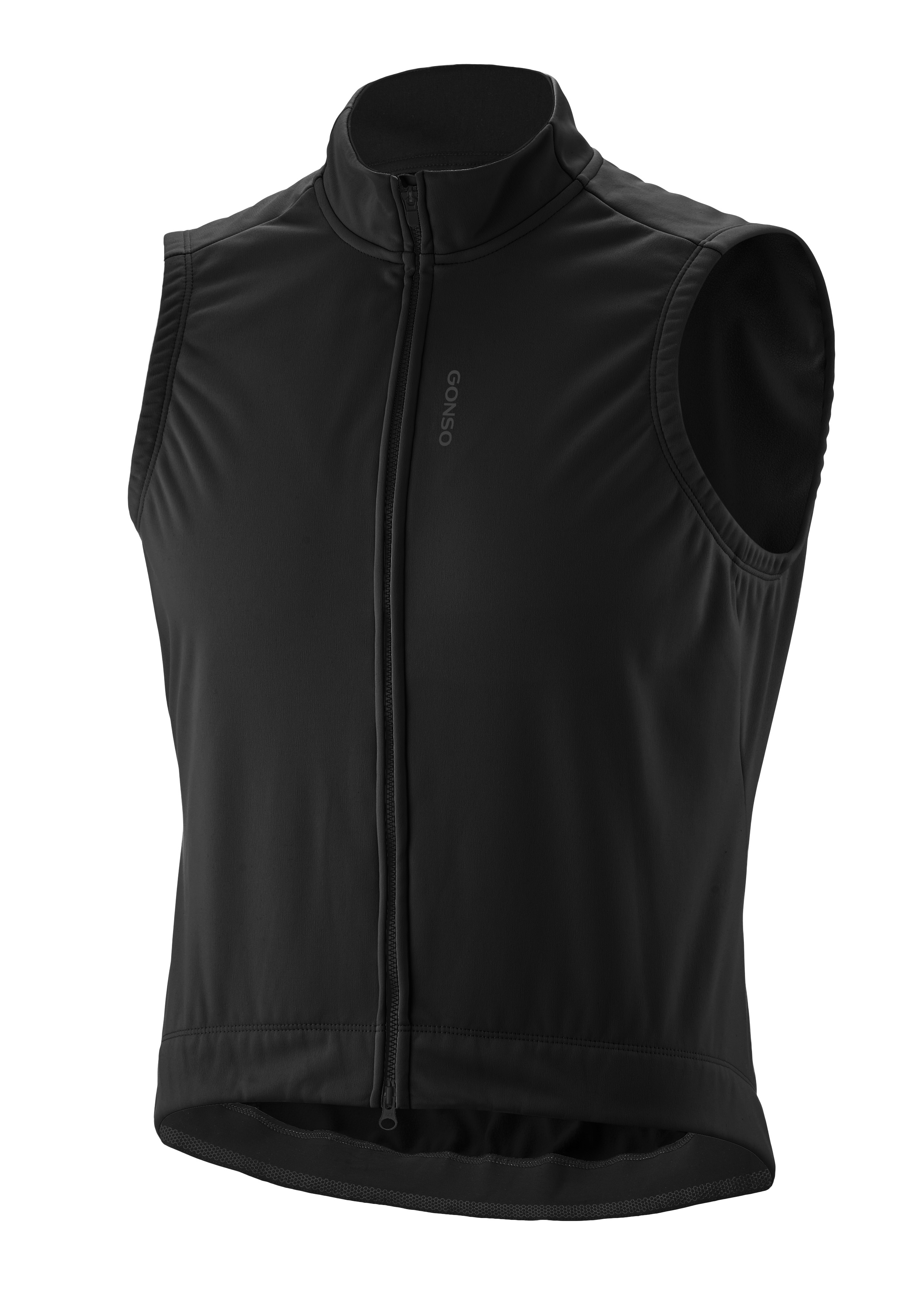 Road Vest Softshell Weste, Bodywarmer, Reißverschluss, Schwarz, Ärmellose Weste
