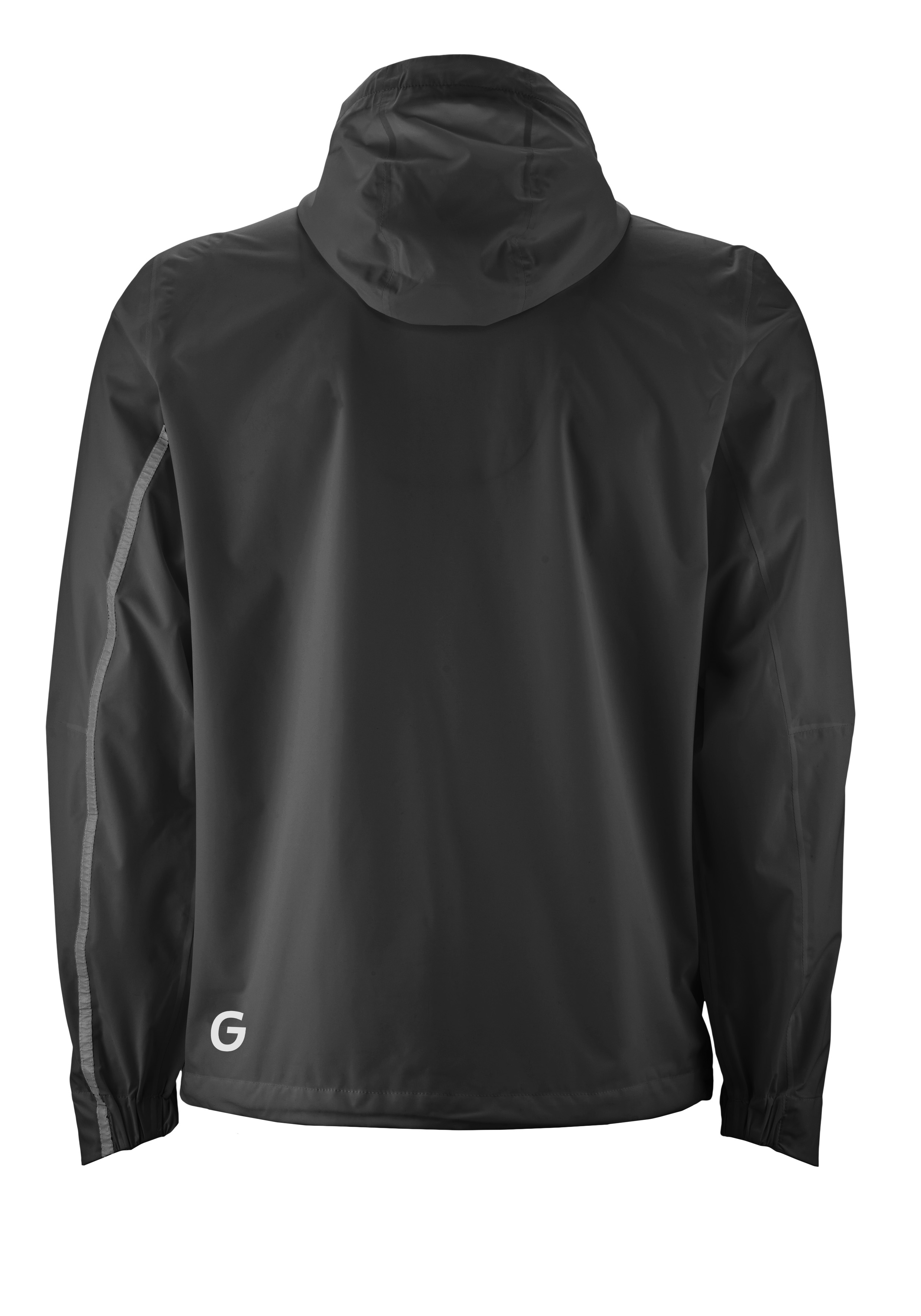 Hoodie, Windbreaker, Langarm-Else, Grau, Regenjacke