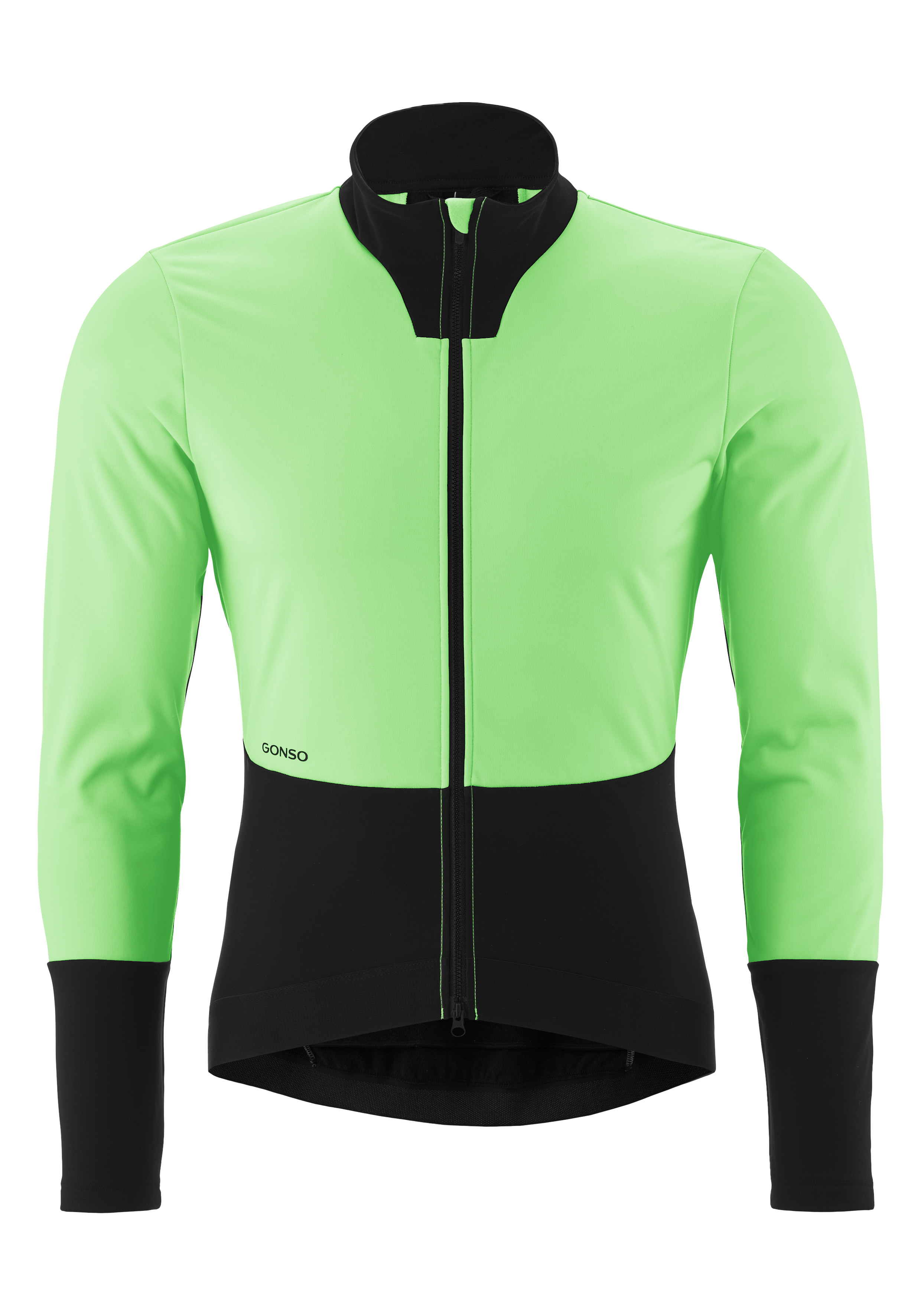 Road Jacket Softshell Light M Cycling-Jersey, Neon-Grün, Langarm, Reißverschluss, Colorblock