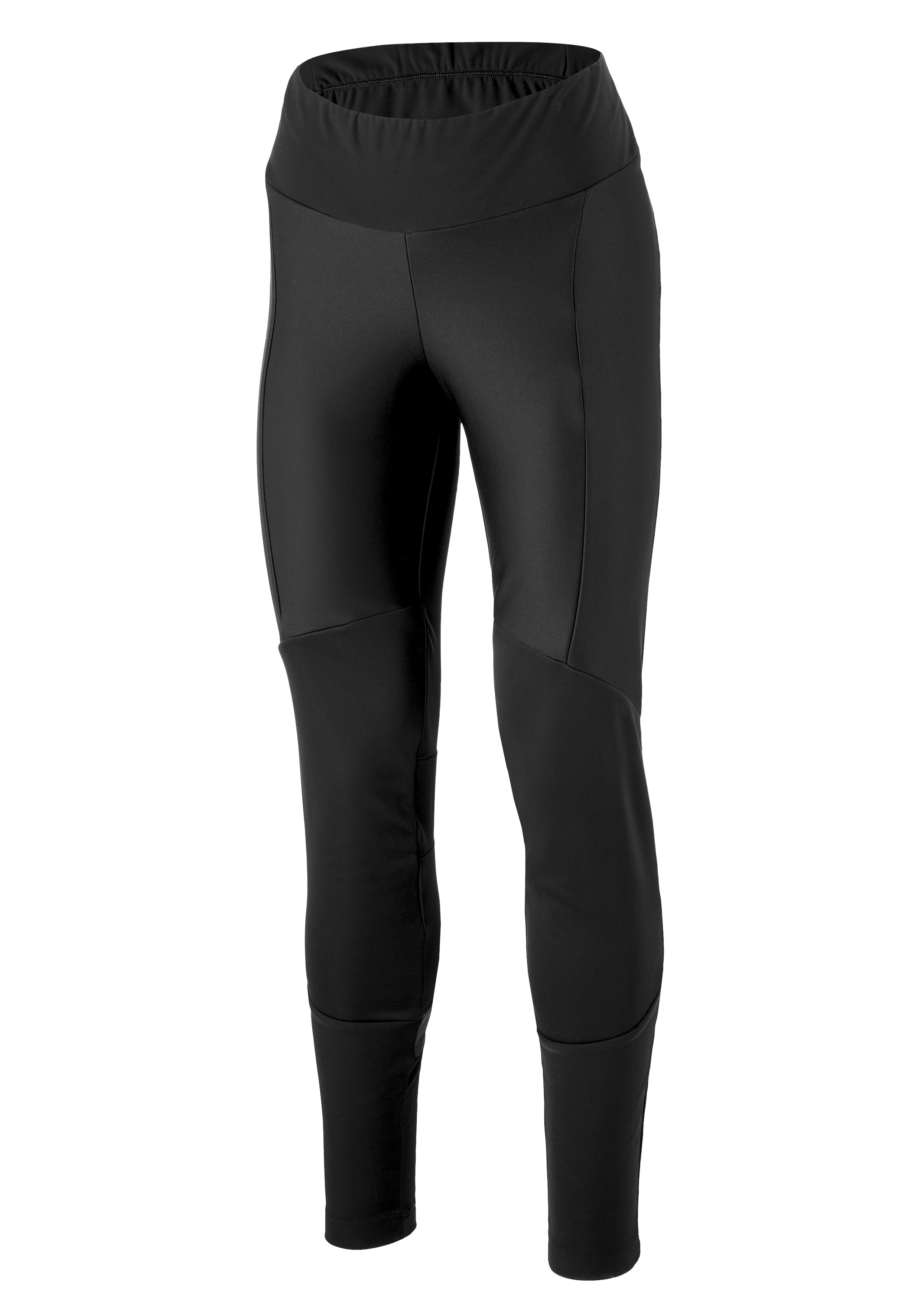 leggings, schwarz, elastisch, hoherbund, gefütterte-panels