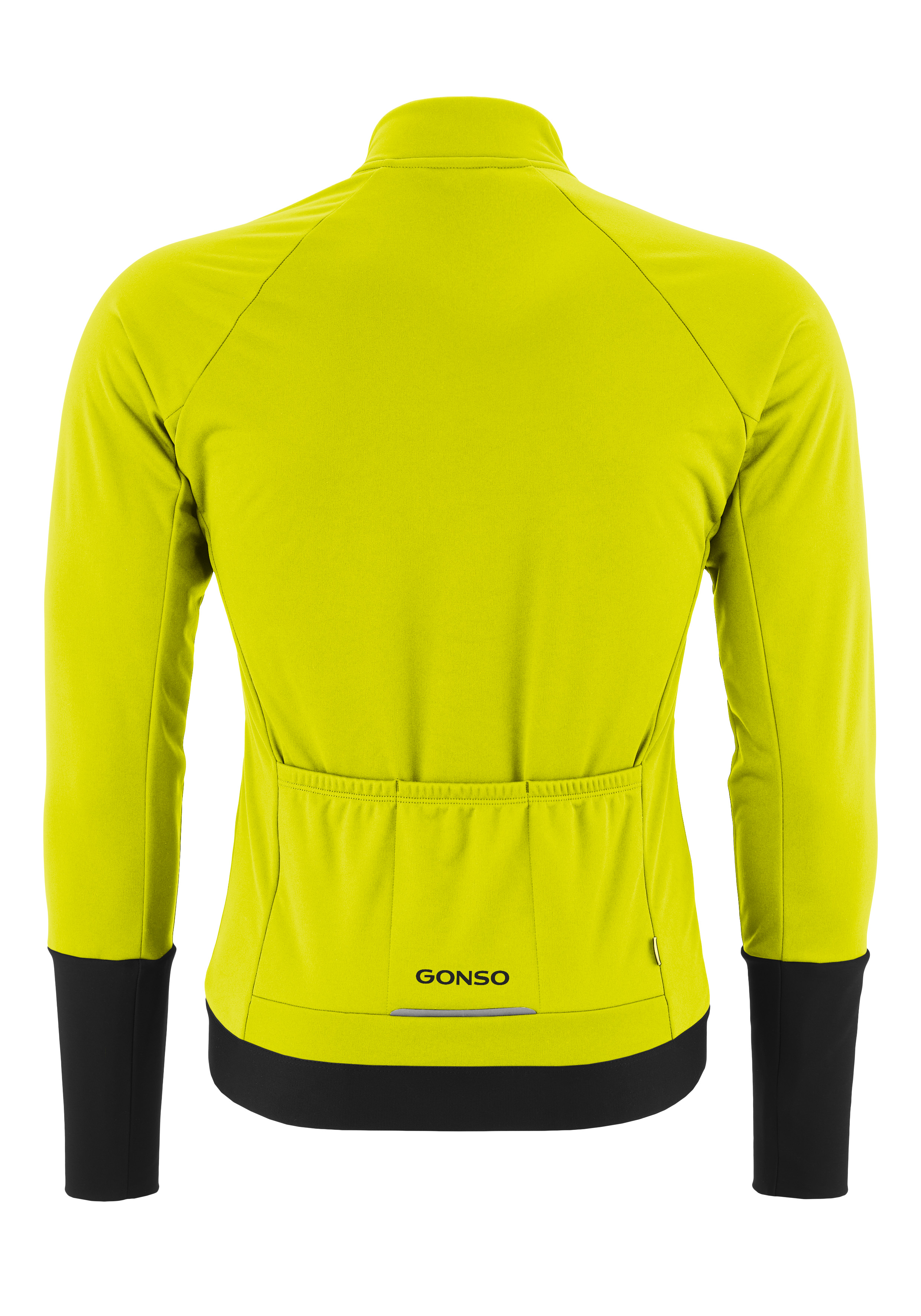 jacke, kletthar, reflektierend, gelb, sportjacke