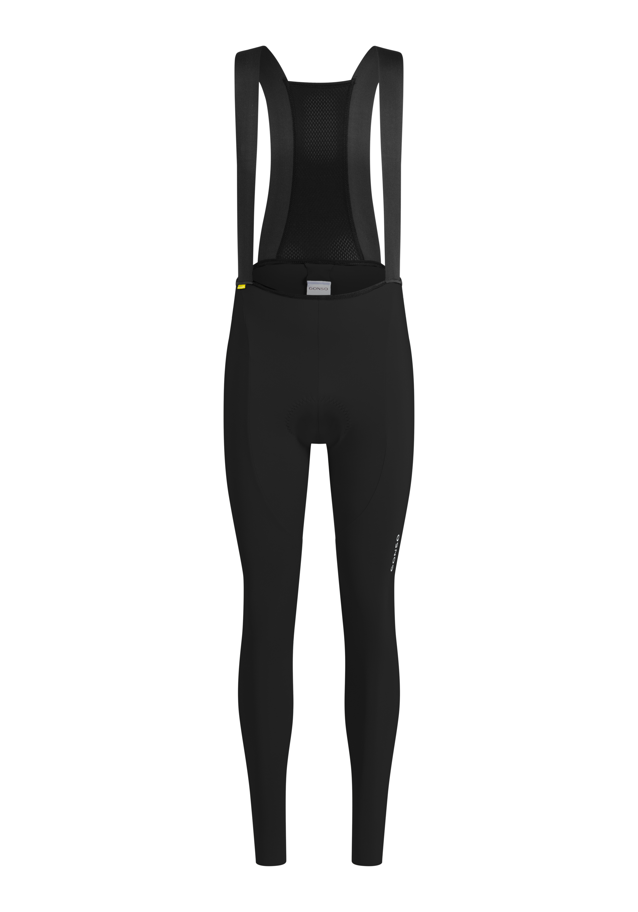 Fahrradträgerhose, schwarz, Träger, Netzrücken, Sitzpolster