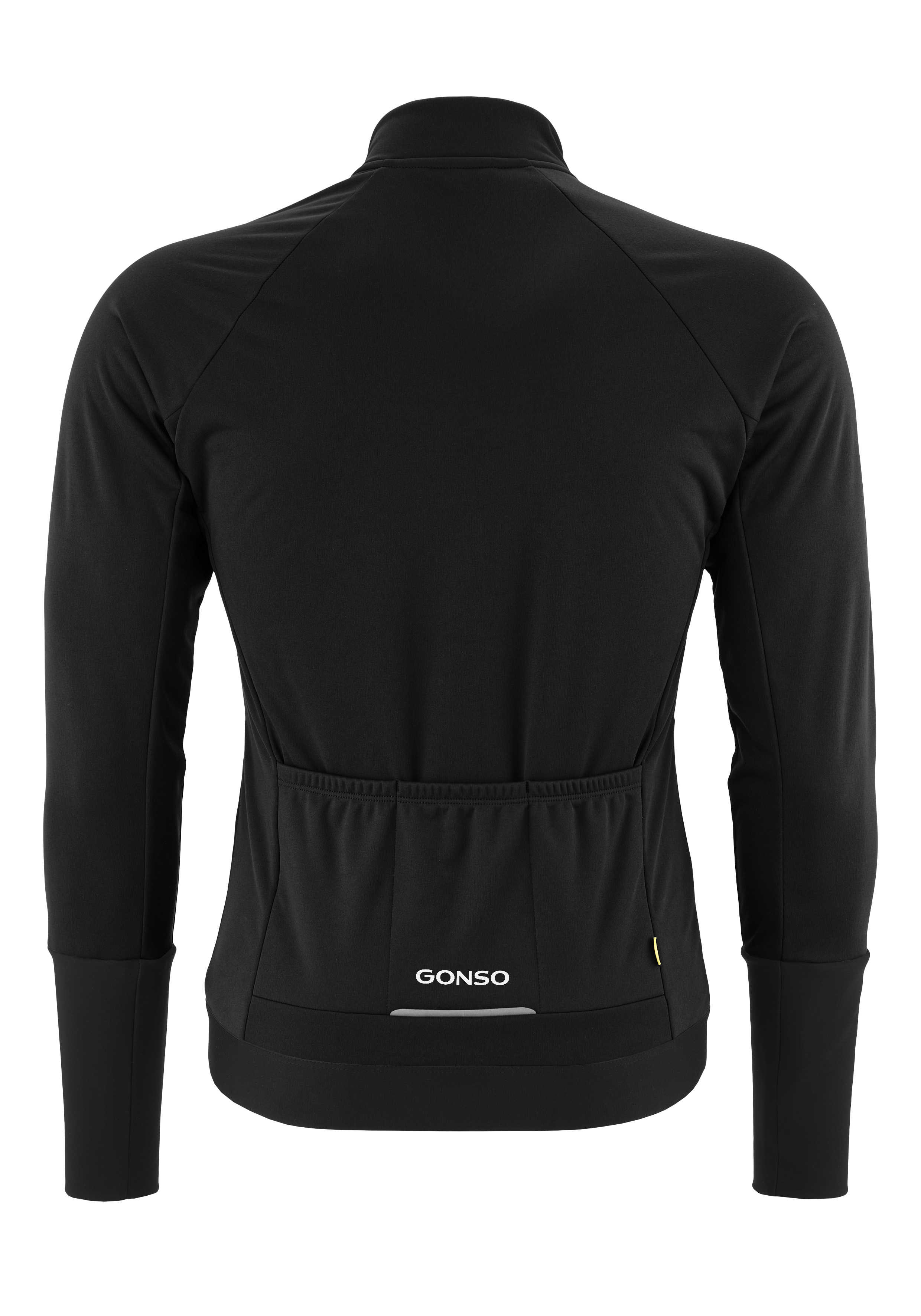 jacke, Radfahren, schwarz, Rückentasche, elastischer Saum