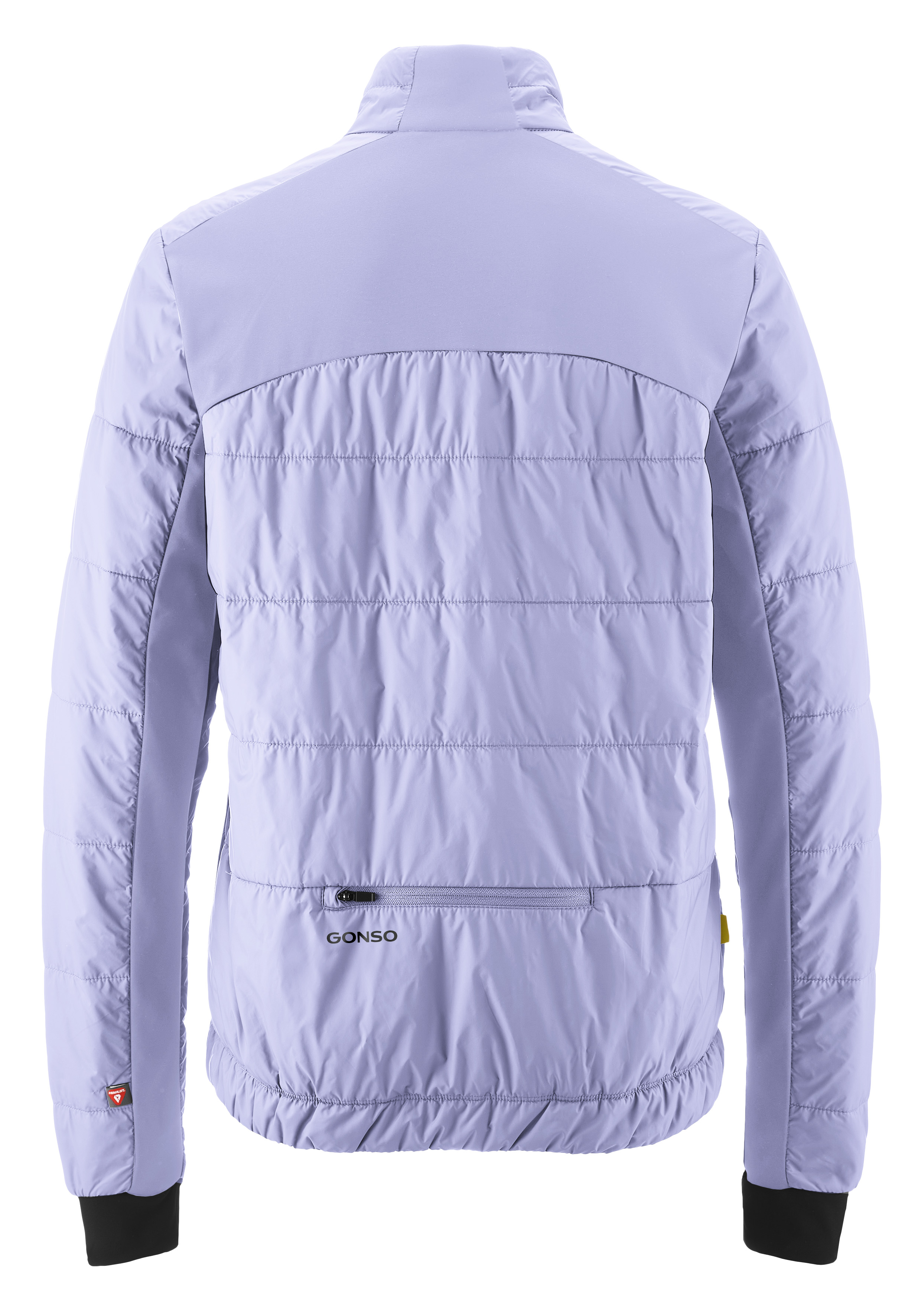 Pufferjacke, Lila, Reißverschluss-Tasche, Stehkragen, gerippte Bündchen