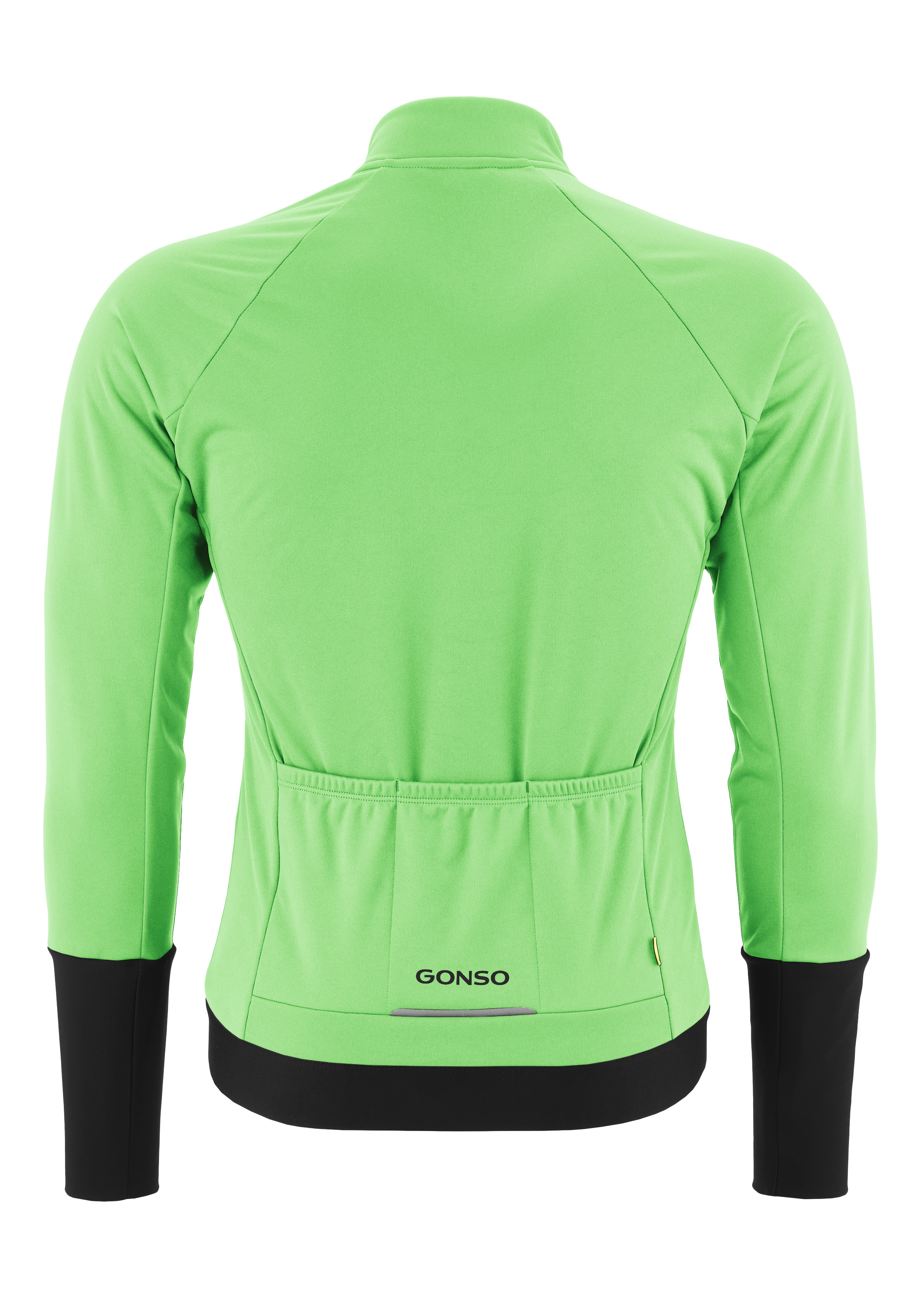 Road Jacket Softshell M Fahrradjacke, Limette grün, lange Ärmel, Rückentasche, elastischer Saum