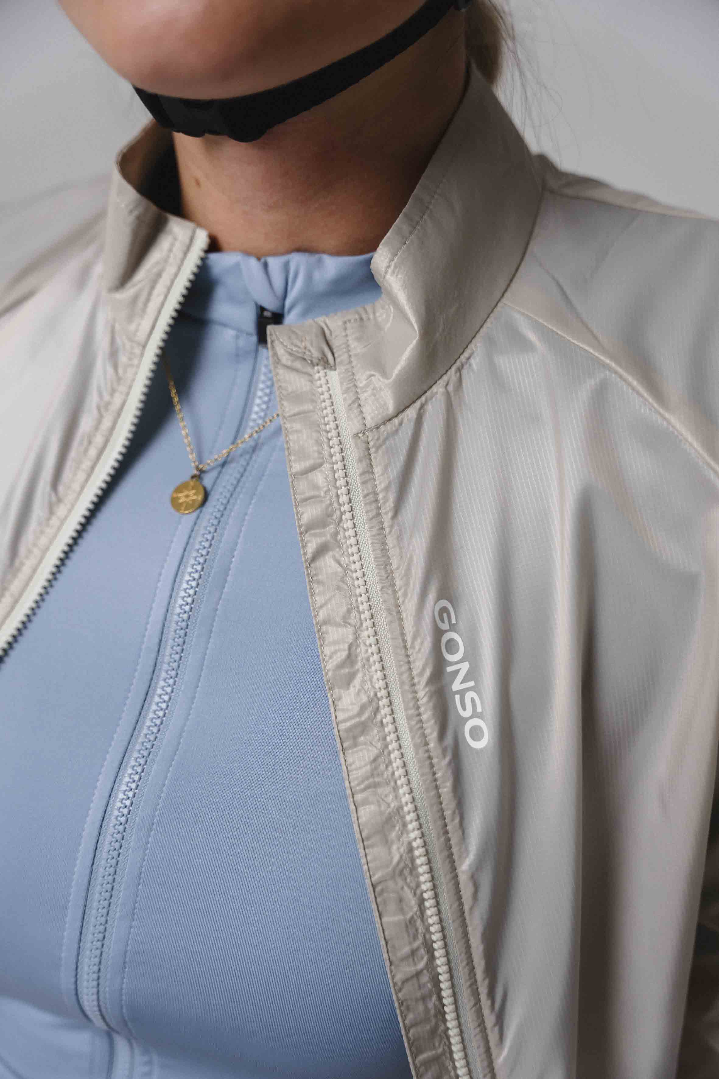 jacke, Zweiteiler, Reißverschluss, Kragen, Logo/Gonso, jacke, jackenrand, reißverschluss, leicht, sportlich