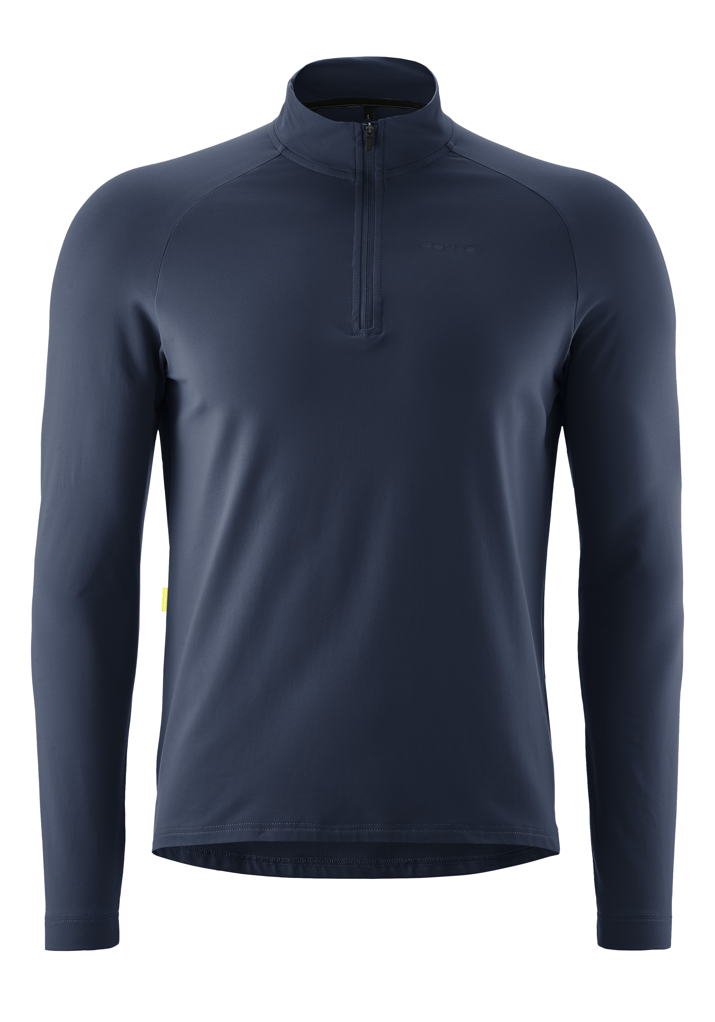 Essential Jersey Longsleeve M Langarm, Pullover, Reißverschluss, Midweight, Navy
