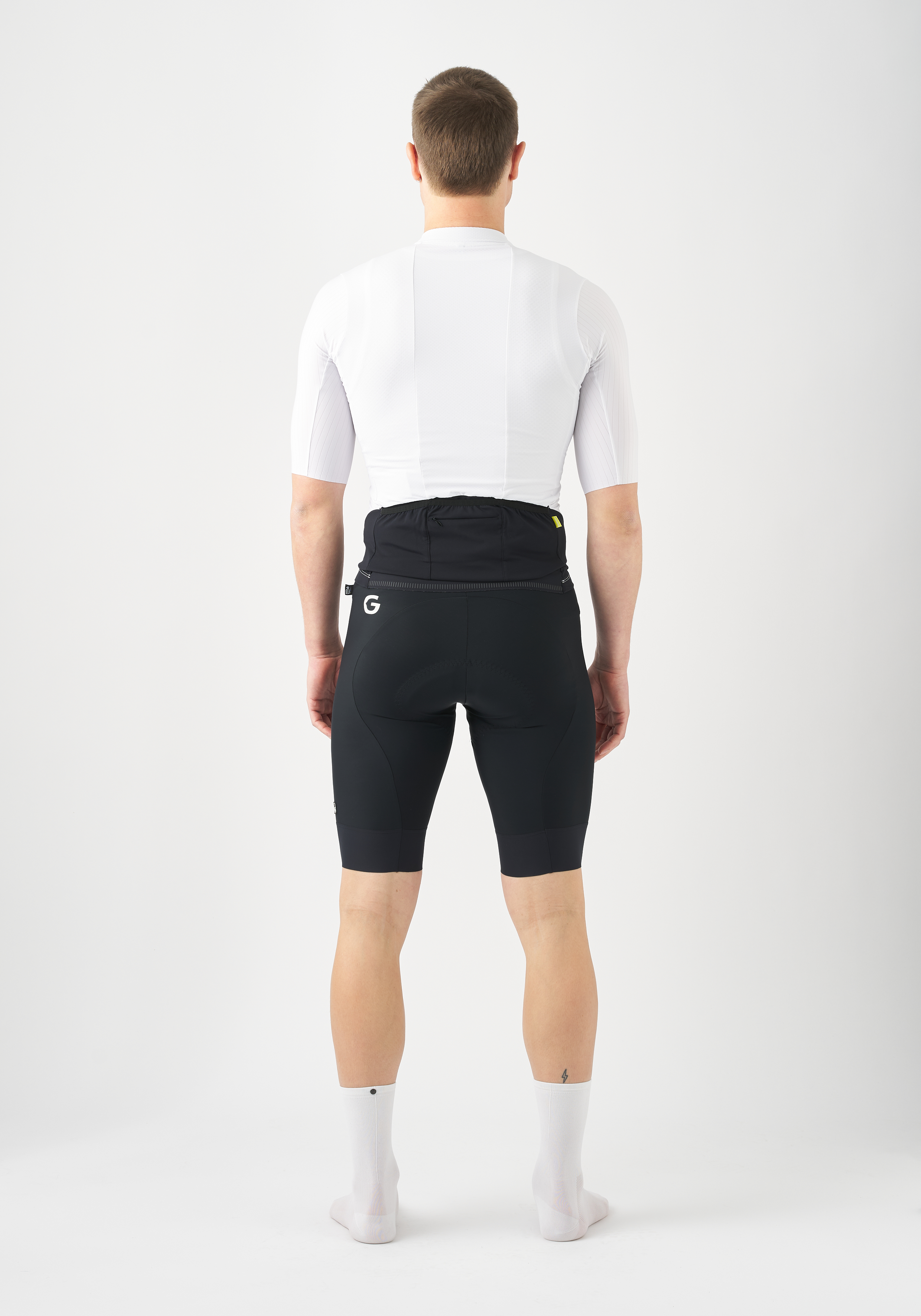 Radlerhose, Bib-Shorts, Radsport, enger Kurz, schwarz