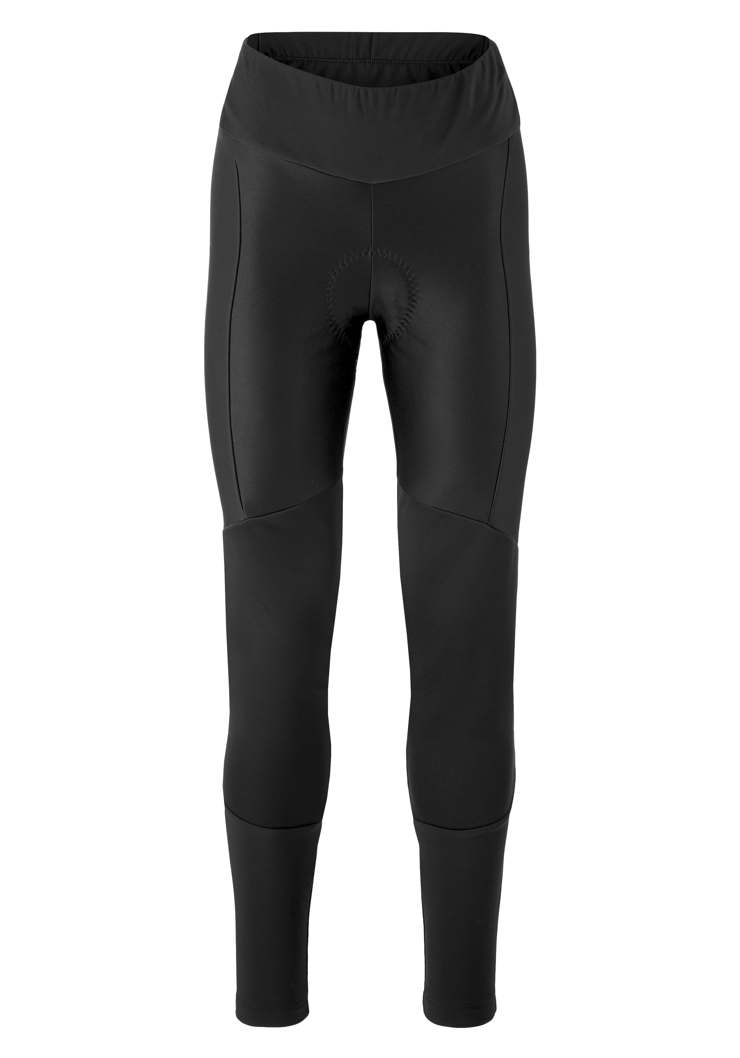 Essential Tight Softshell W Leggings, Schwarz, High-Waist, Dehnbar, Stoßnaht im Schritt